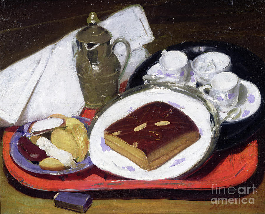 Pain Depice, Or Cake For Tea, 1919 Painting by William Nicholson