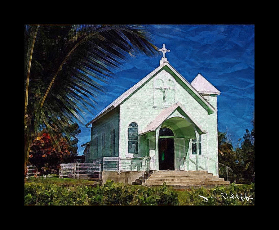 Painted Church Digital Art by John Rohloff