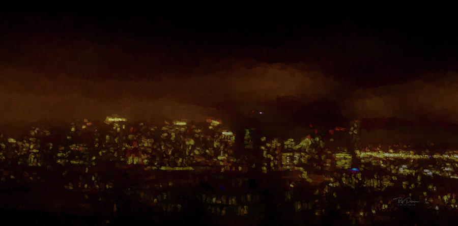 Painted City Scape Digital Art by Bill Posner