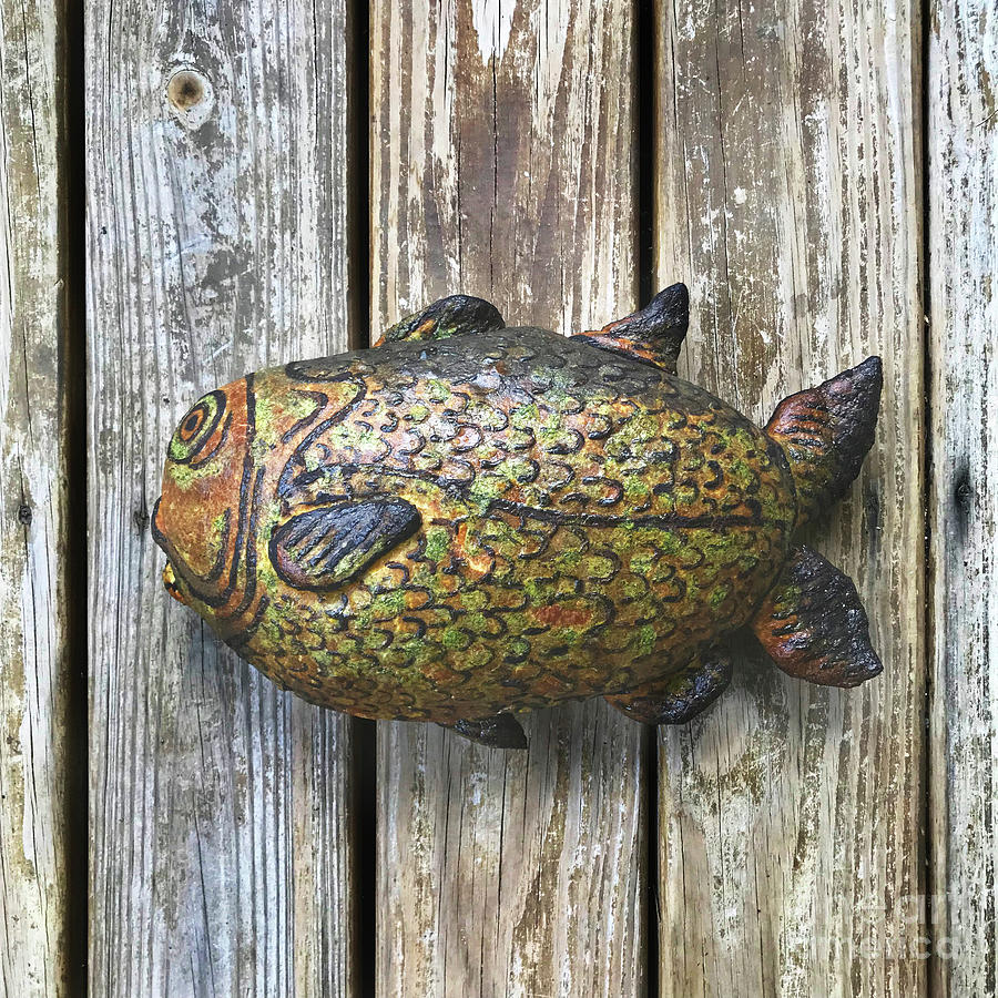 Painted Fish Sourdough Sculpture 2 Photograph by Amy E Fraser