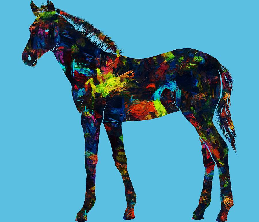 Painted Foal 375 - Digital Art by Ericamaxine Price Painted Foal 375 - Digital Art by Ericamaxine Price