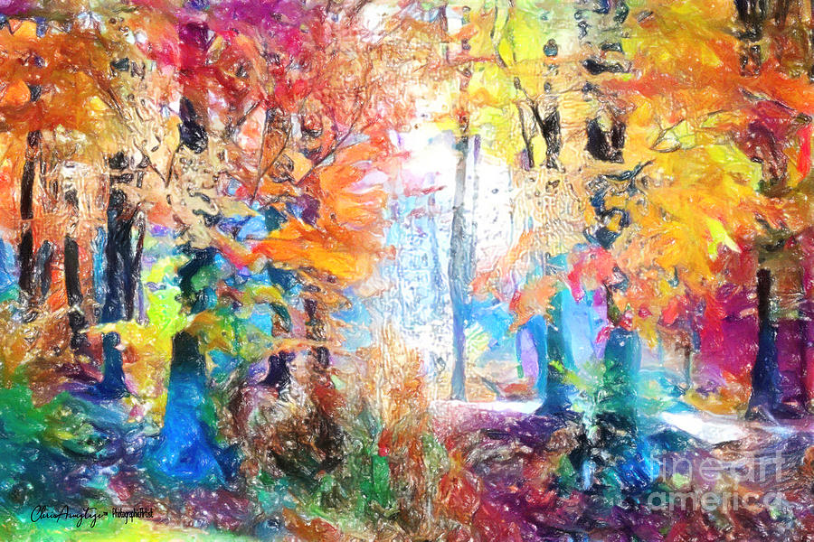 Painted Forest Painting by Chris Armytage