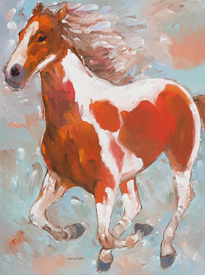 Horse Painting - Painted Horse by Hooshang Khorasani
