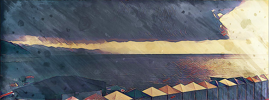 Painted Marine Sunset Digital Art