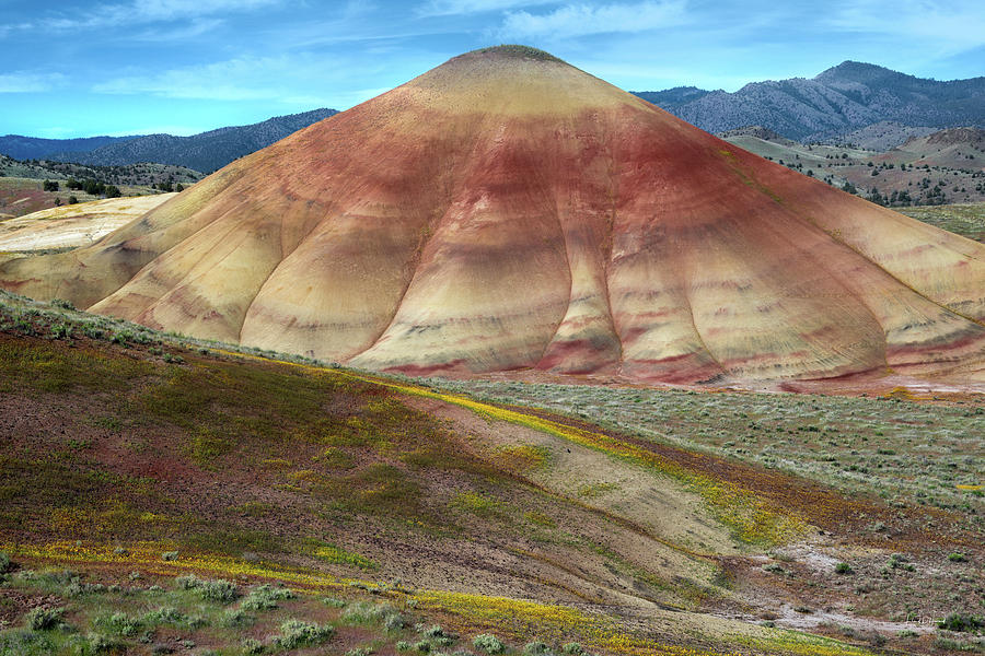Painted Mountain Photograph by Leland D Howard