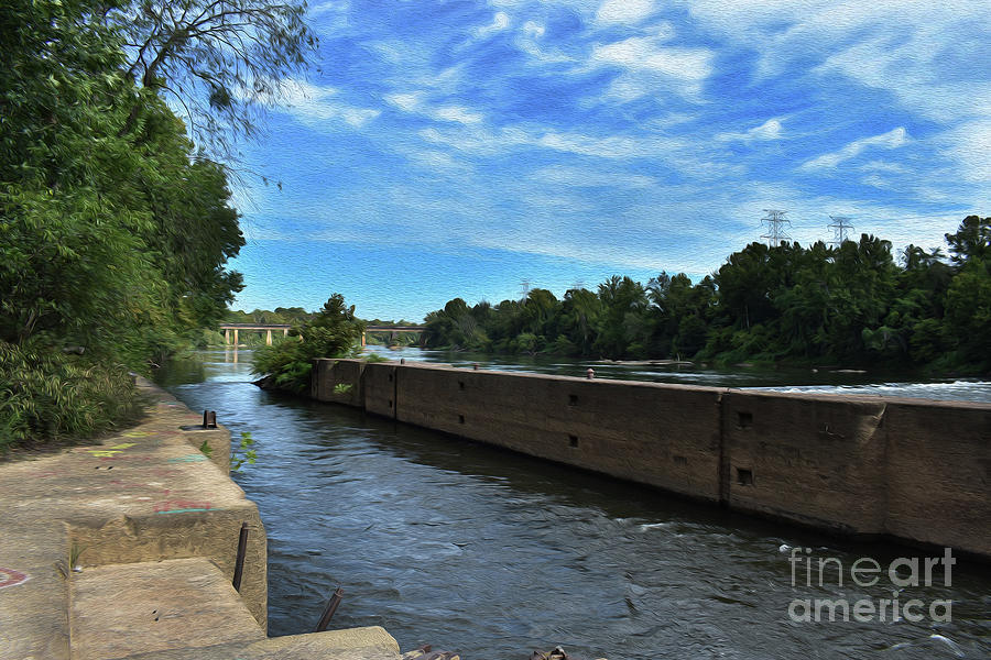 Painted River Locks Photograph by Skip Willits