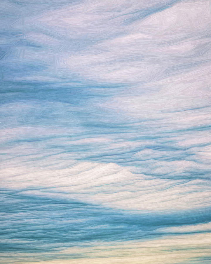 Abstract Photograph - Painterly Abstract Clouds by Gary Slawsky