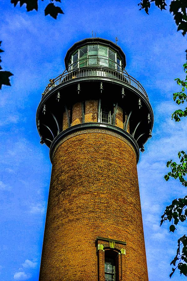 Painterly Currituck Beach LIghthouse Photograph by Jeremy Guerin