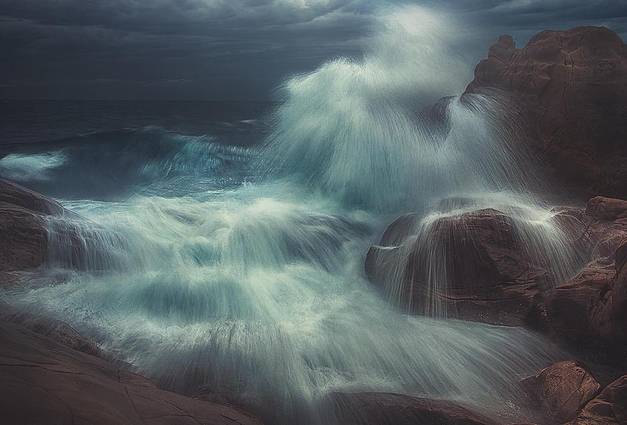 Sea Photograph - Painting A Storm by Paolo Lazzarotti
