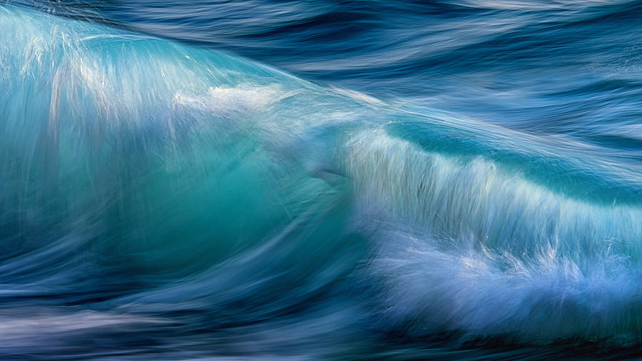 Painting Green Waves (part 1) Photograph by Paolo Lazzarotti