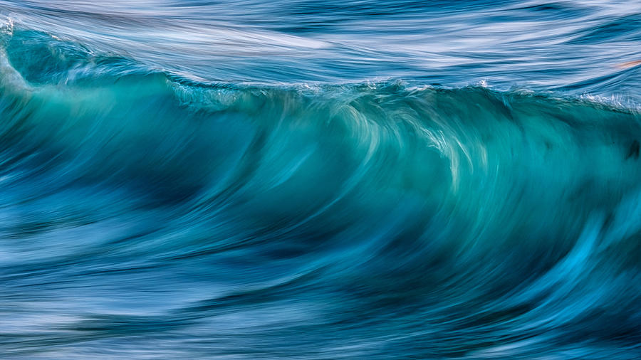 Painting Green Waves (part 3) Photograph by Paolo Lazzarotti