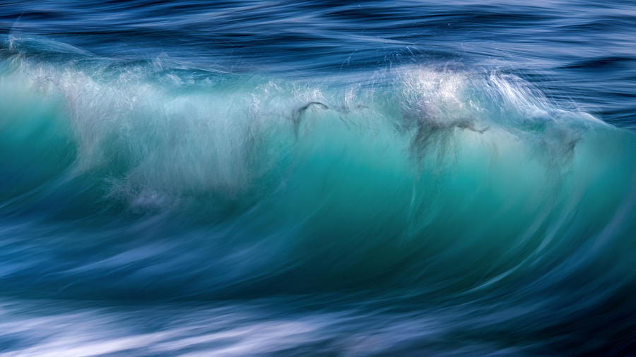 Painting Green Waves (part 7) Photograph by Paolo Lazzarotti