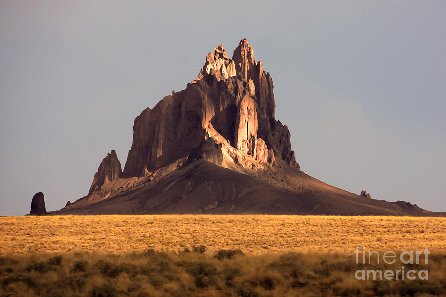 Painting Like Picture Of Shiprock Photograph by Martina Roth - Pixels