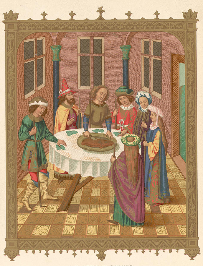 Painting Of Jewish Passover Seder Photograph by Kean Collection