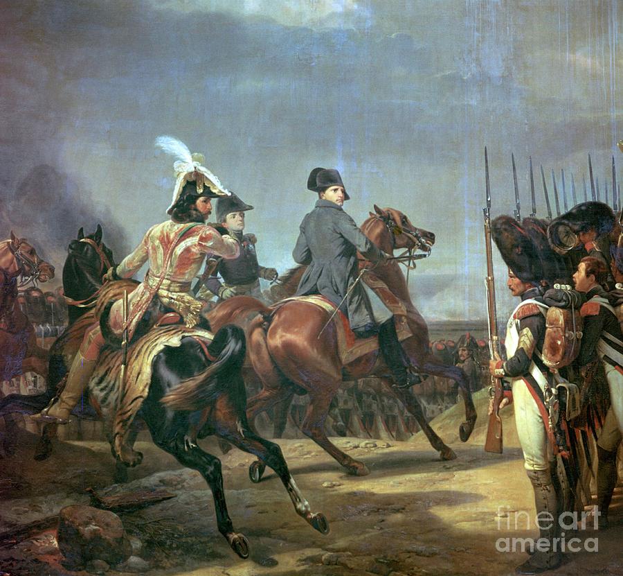 Painting Of Napoleon At The Battle Drawing by Print Collector