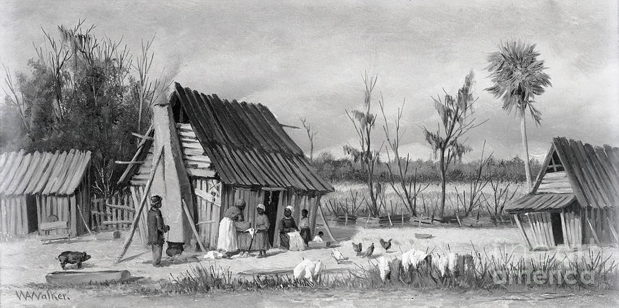 Painting Of Rural South Family Photograph by Bettmann