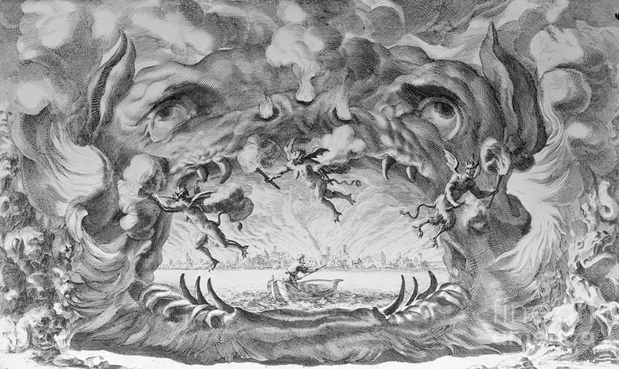 Painting Of The Mouth Of Hell Photograph by Bettmann