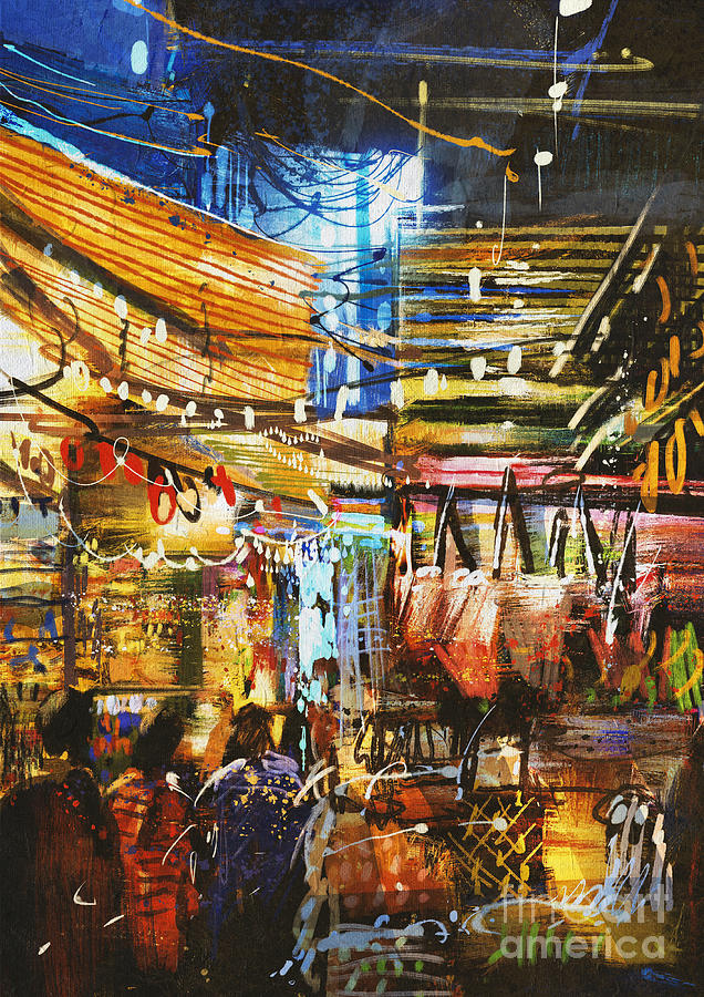 Shop Digital Art - Painting Showing Variegated Colors Of by Tithi Luadthong Shop Digital Art - Painting Showing Variegated Colors Of by Tithi Luadthong
