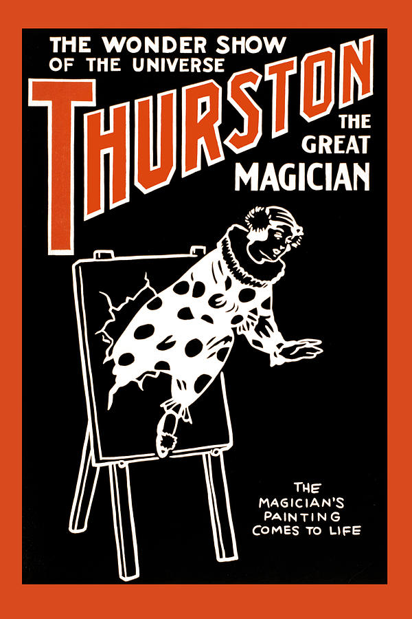 Painting to Life: Thurston the great magician the wonder show of the universe Painting by National Ptg. & Eng. Co