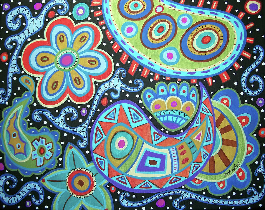 Pattern Painting - Paisley by Karla Gerard
