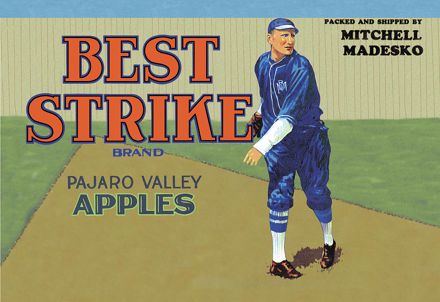 Pajaro Valley Apples: Best Strike Brand Painting by Unknown