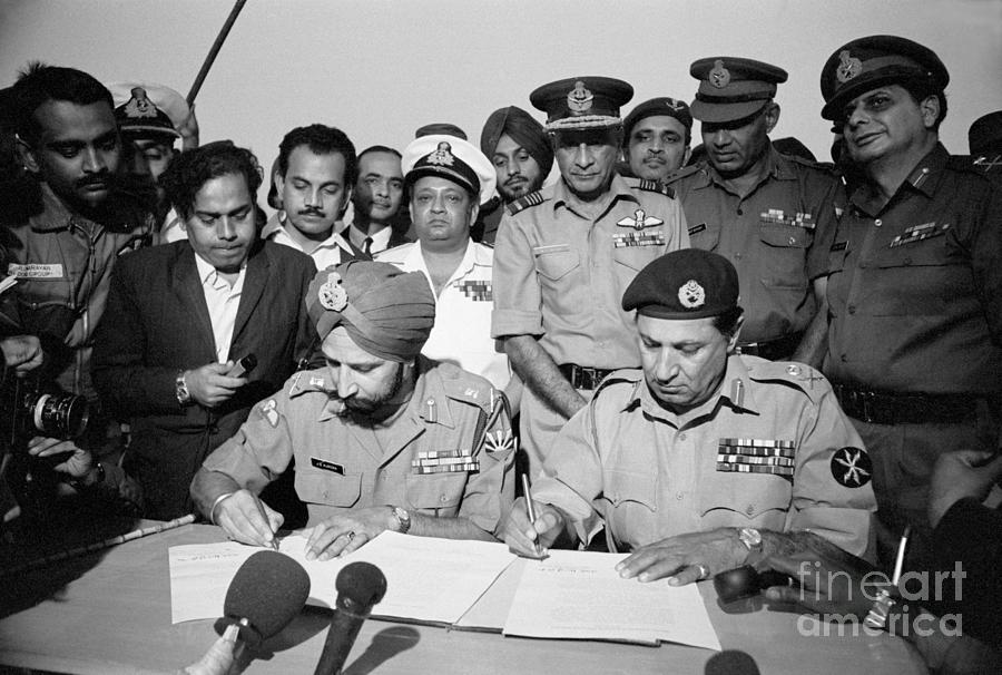 Pakistani Army Surrenders At Dhaka Photograph by Bettmann