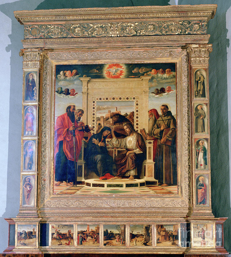 Pala Di Pesaro Altarpiece, C1474 Drawing by Print Collector