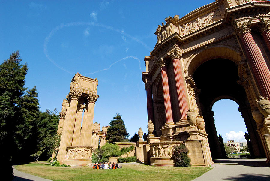 Architecture Digital Art - Palace Of Fine Arts In San Francisco by Glowcam