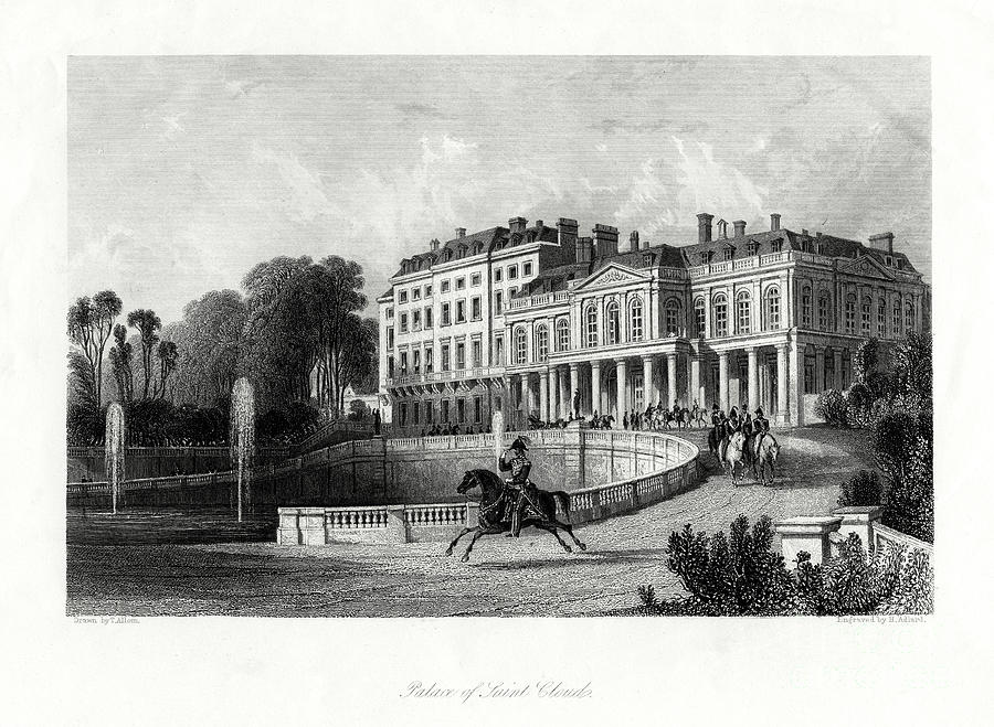 Palace Of Saint-cloud, Paris, France Drawing by Print Collector