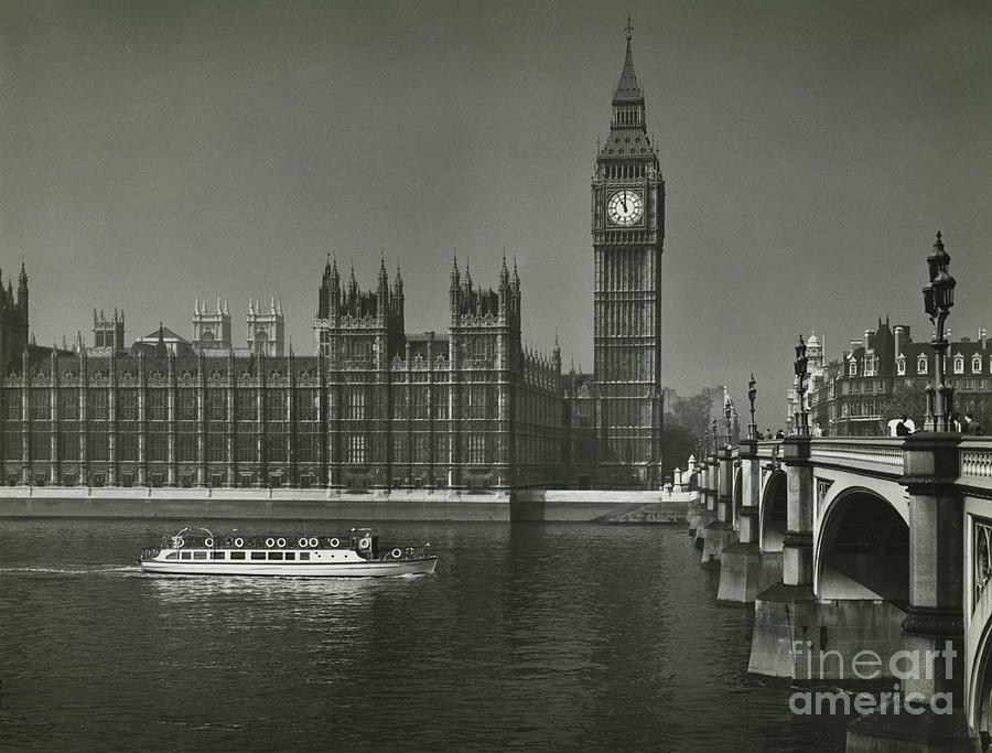 Palace Of Westminster And Big Ben Photograph by English School