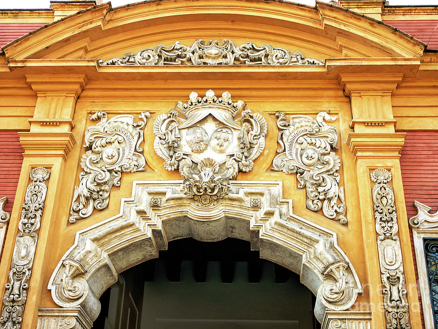 Palacio de San Telmo Details in Seville Photograph by John Rizzuto
