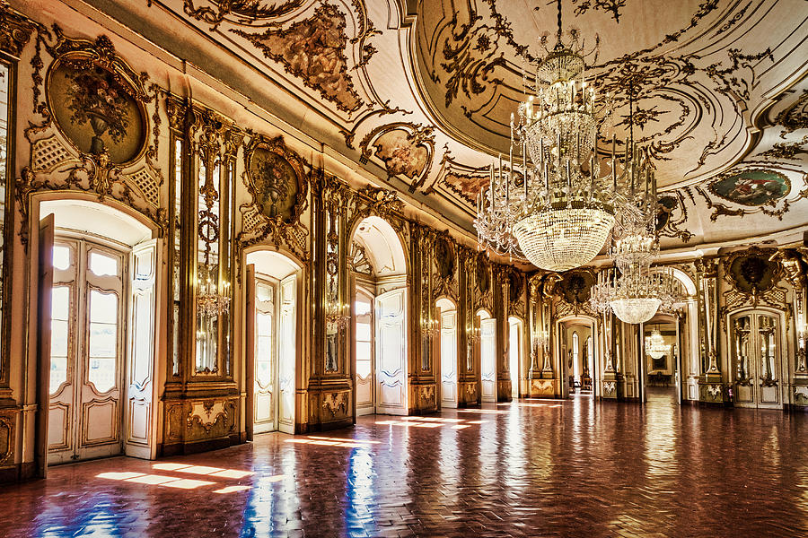 Palacio Nacional Queluz Ballroom - Portugal Photograph by Stuart Litoff