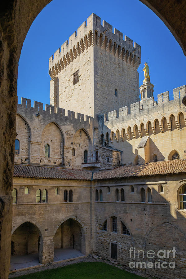 Palais des Papes Tower Photograph by Inge Johnsson