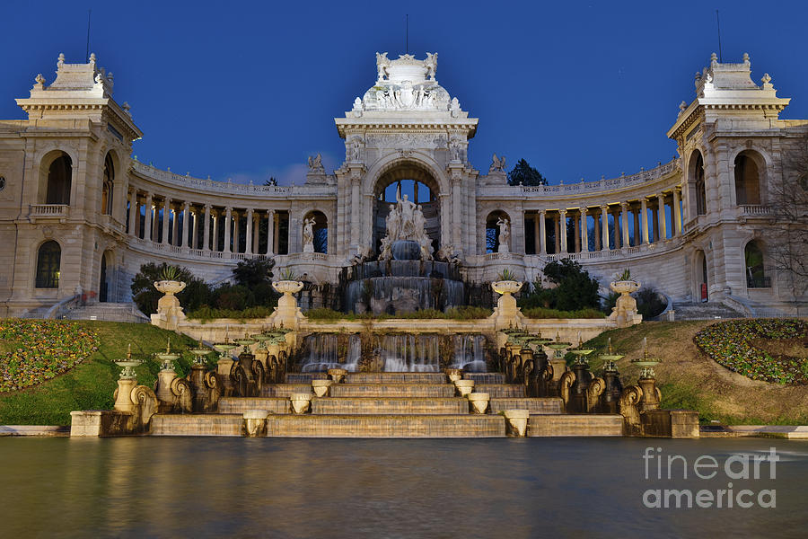 Palais Longchamp at Night by Angelo DeVal Palais Longchamp at Night by Angelo DeVal