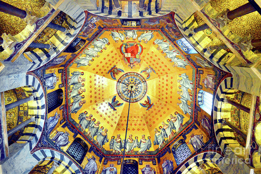 Palatine Chapel Ceiling, Aachen Cathedral Photograph by Douglas Taylor