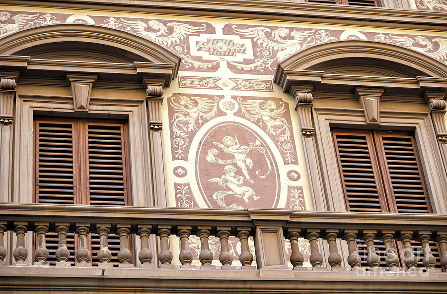Palazzo degli Angeli Details Florence Photograph by John Rizzuto