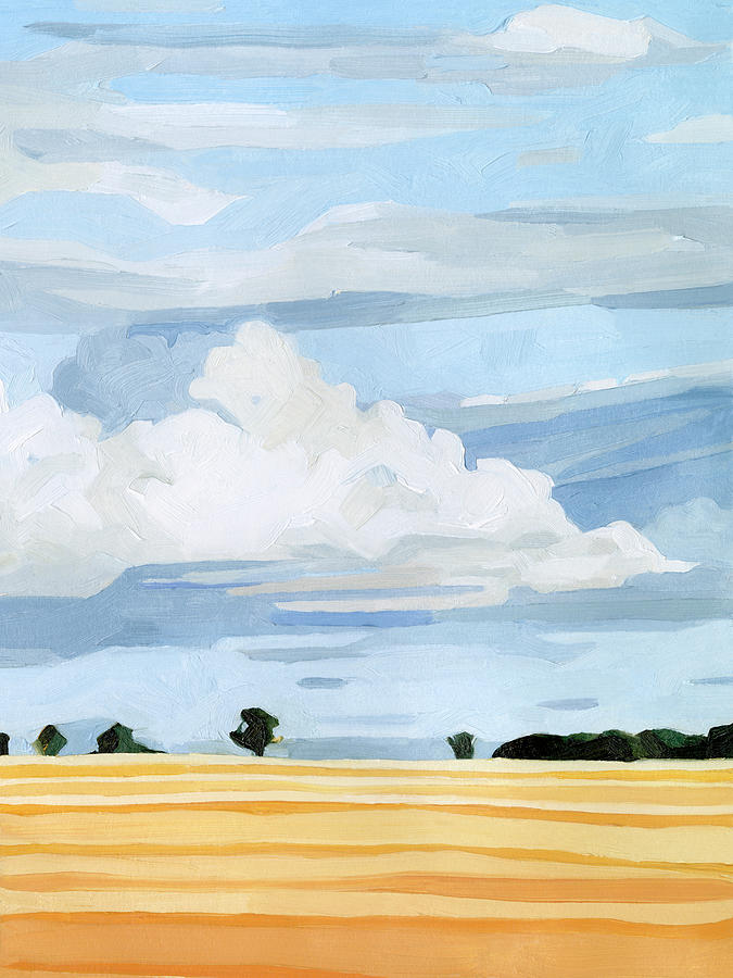 Pale Cloudscape I Painting by Emma Scarvey