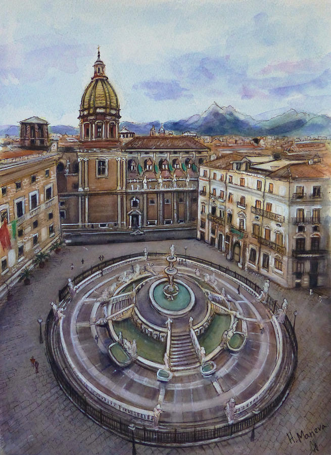 Palermo Painting by Henrieta Maneva