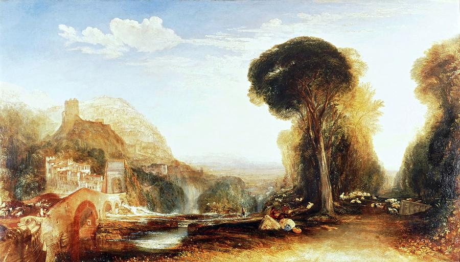 Palestrina, 1828. Oil on canvas, 140 x 249 cm. Painting by Joseph Mallord William Turner -1775-1851-