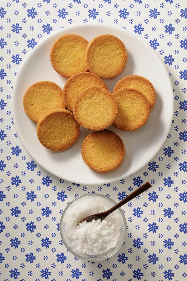 Palet Bretons shortbread Biscuits From Brittany, France Photograph by Jean-christophe Riou