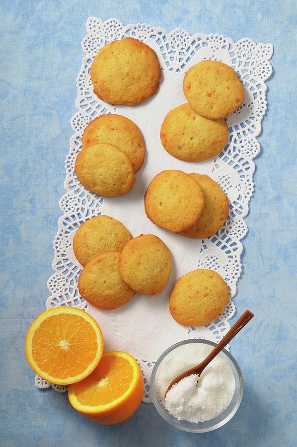Palets A La Orange french Orange Biscuits Photograph by Jean-christophe Riou