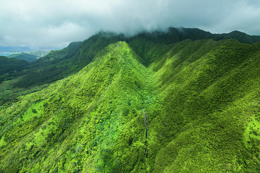 Mountains Photograph - Pali Waterfall by Cameron Brooks Mountains Photograph - Pali Waterfall by Cameron Brooks