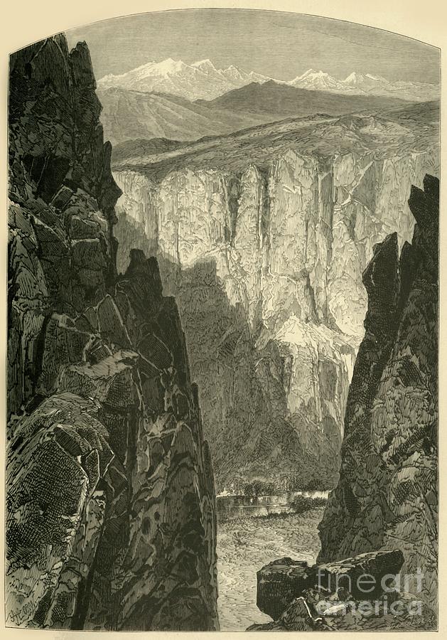 Palisade Cañon Drawing by Print Collector