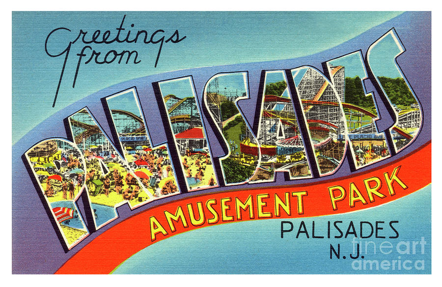 Palisades Amusement Park Greetings Photograph by Mark Miller