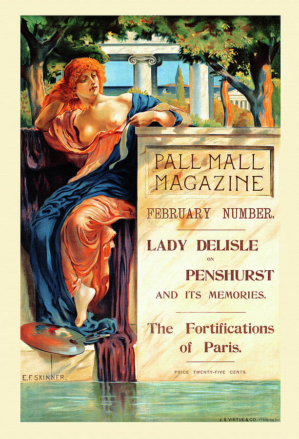 Pall mall magazine, February number. Painting by Skinner, Emory Fiske