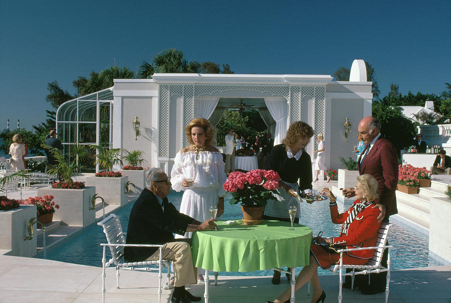 Palm Beach Pool Photograph by Slim Aarons