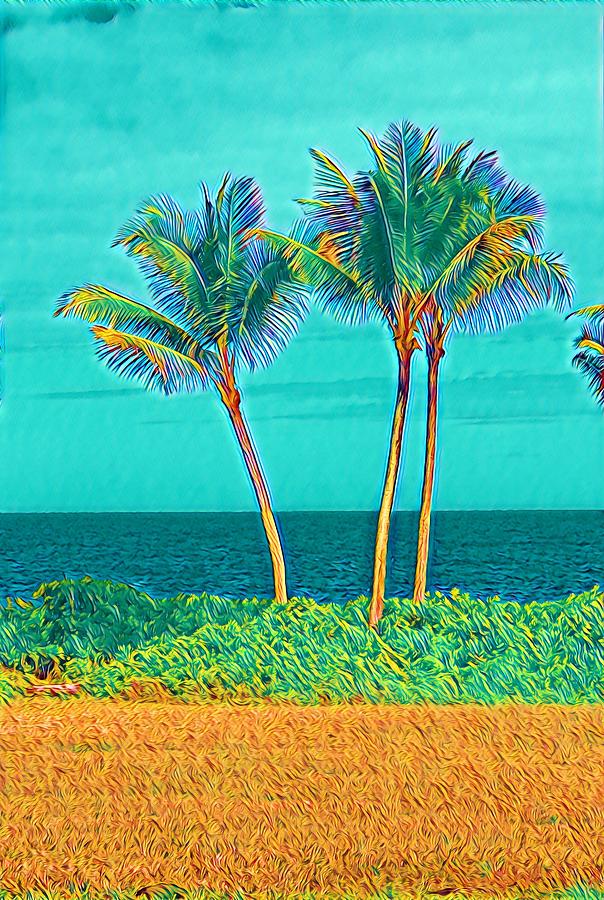 Palm Blue Anue Aloha Photograph by Joalene Young