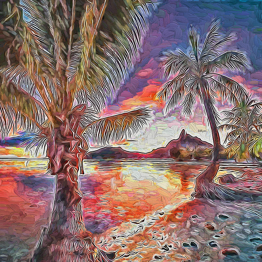 Palm fantasy Painting by Nenad Vasic