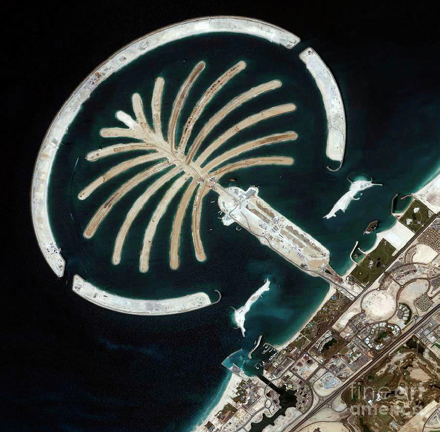 Palm Islands Construction Photograph by Geoeye/science Photo Library ...