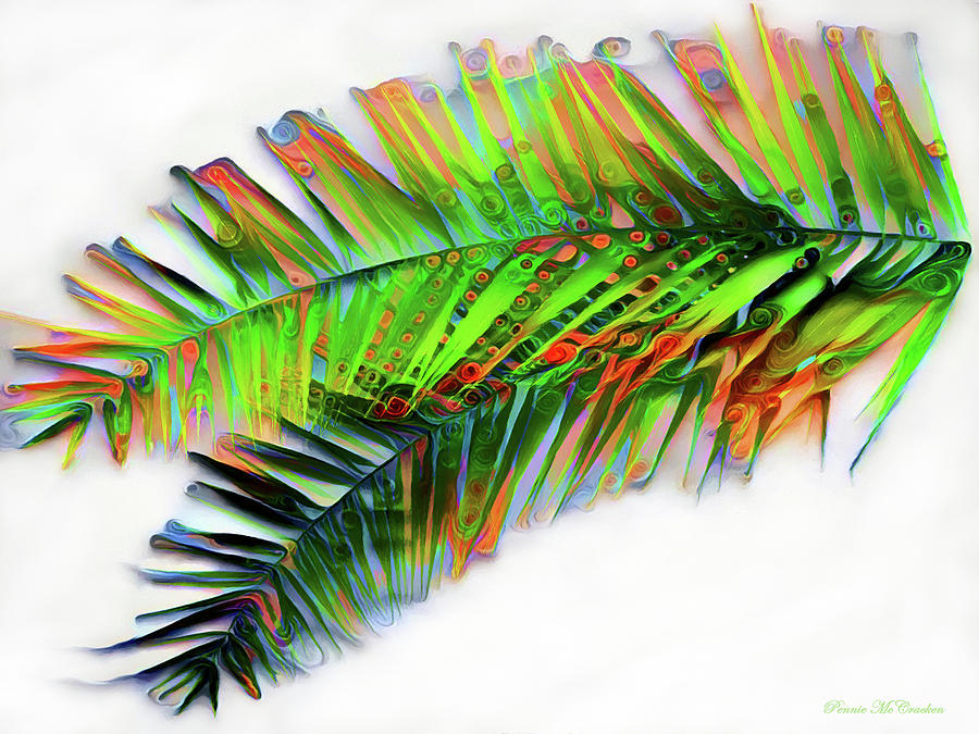 Palm Leaf Digital Art by Pennie McCracken